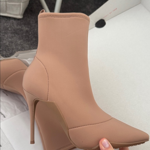Aldo Women's Nude Scuba Heeled Boots - Picture 2 of 4